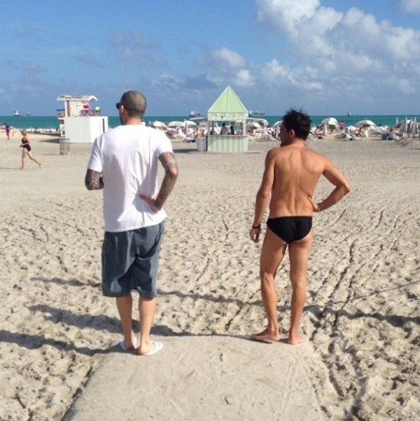 Hahaha...one of these dudes is my manager... #miami  2 января 2014