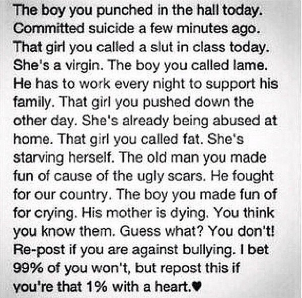 #stopbullying  9 октября 2014