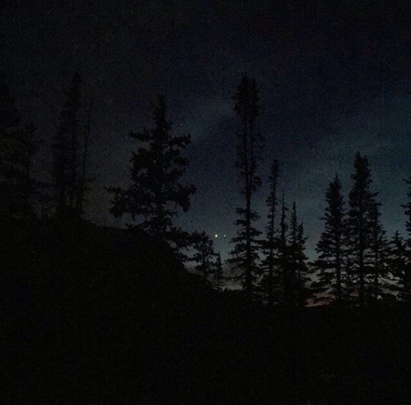 Venus and Jupiter hangin out last night in the Uintas...yeah they homies.