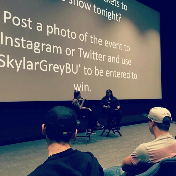 Skylar Grey провела беседу с фанатами. Нашвилл, штат Теннесси в Belmont University 15 апреля, 2016